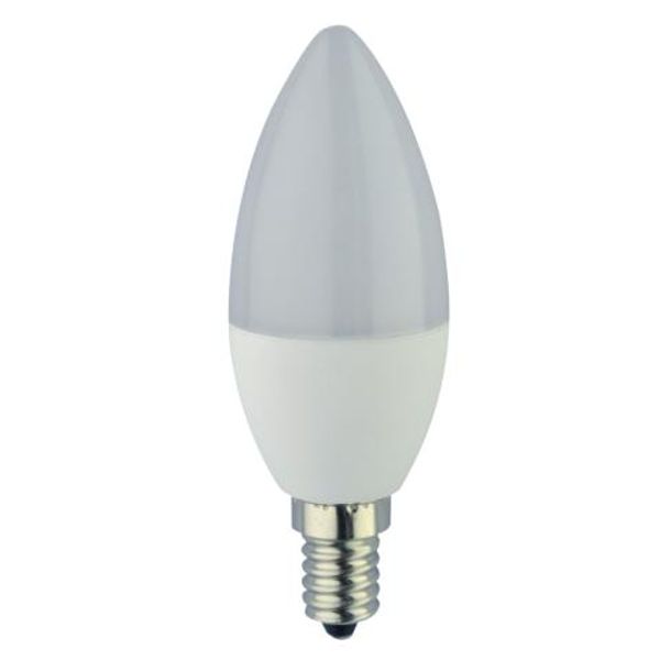 LED SMD Bulb - Candle C35 E14 5.5W 470lm CCT 1800—2700K Opal 220°  - Dimmable image 1