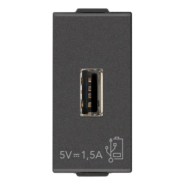 USB supply unit 5V 1,5A 1M carbon m image 1