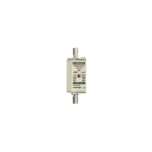 Fuse-link NH000 gG 500VAC 4A live tags Double indicator image 2