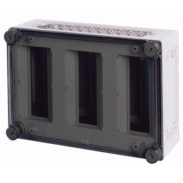 MCB enclosure, IP65, mounting rail vertical, HxWxD=250x375x150mm image 1