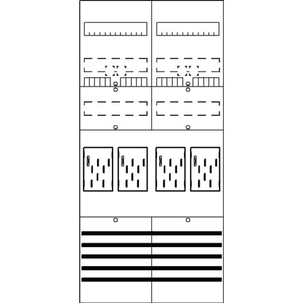 BF27F4 Meter panel, Field width: 2, Rows: 0, 1050 mm x 500 mm x 160 mm, IP2XC image 17