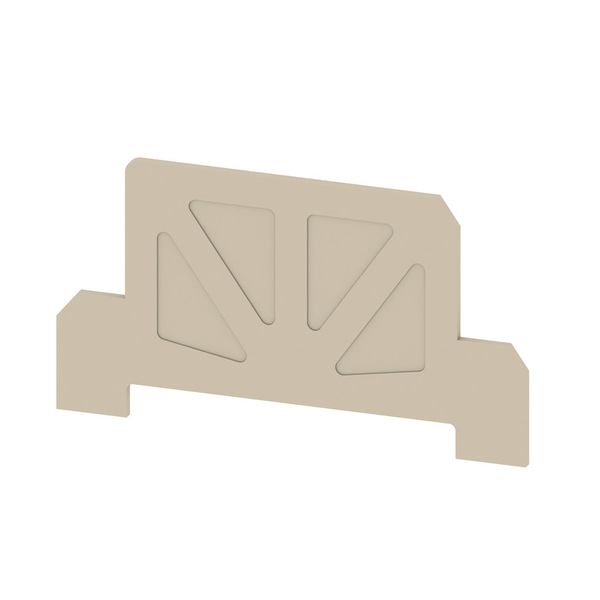 End plate (terminals), 73.5 mm x 1.5 mm, dark beige image 2