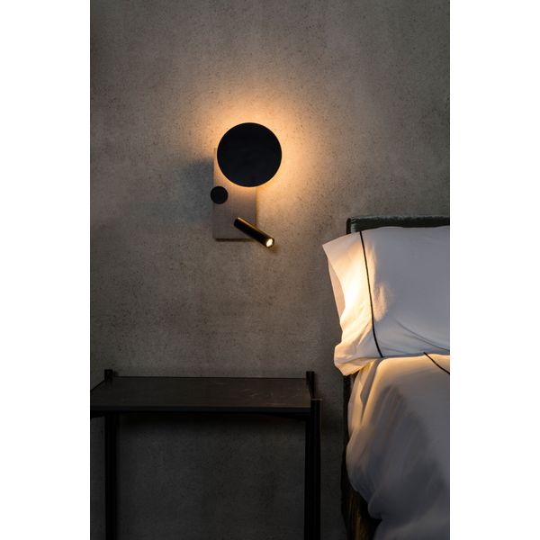 KLEE LEFT WALL LAMP LED 10W READER 3W 2700K DIM image 2