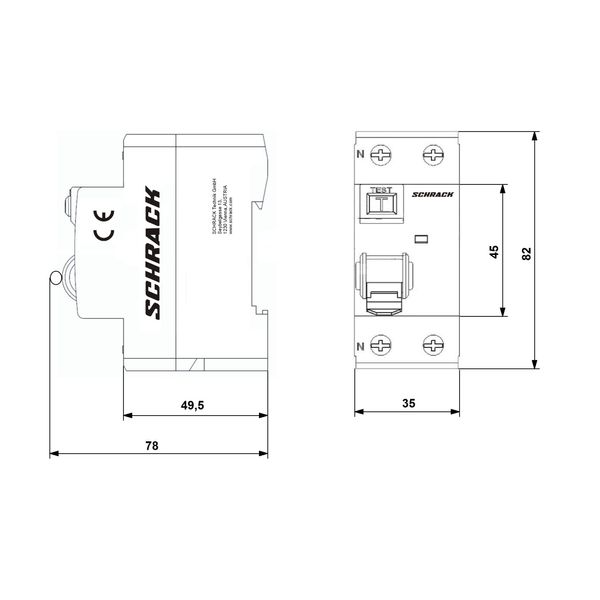 Residual Current Circuit Breaker 10kA, 40A, 2-pole, 300mA image 4