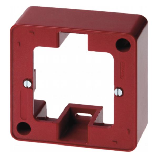 Frame 1gang surface-mtd, surface-mtd, red glossy image 1