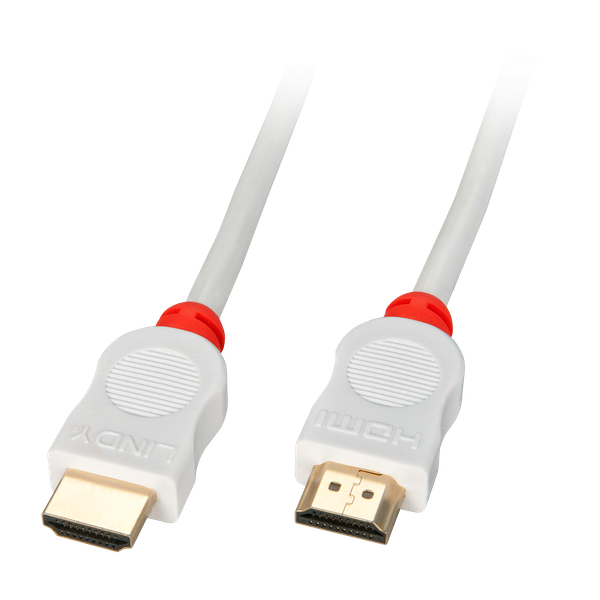 HDMI High Speed Cable, White, 2m HDTV & HDCP compatible image 1