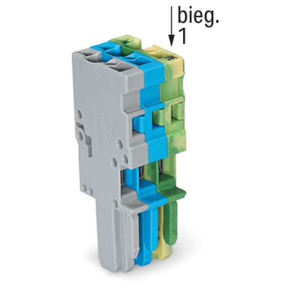 1-conductor female connector CAGE CLAMP® 4 mm² gray/blue/green-yellow image 4