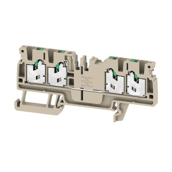 Feed-through terminal block, SNAP IN, 2.5 mm², 800 V, 24 A, Number of  image 1