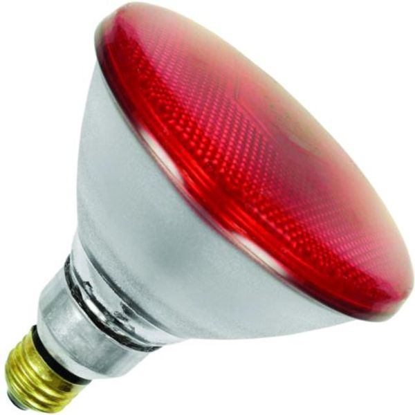 Infrared E27 PAR38 121x132 230V 100W 5Khrs Red front image 1