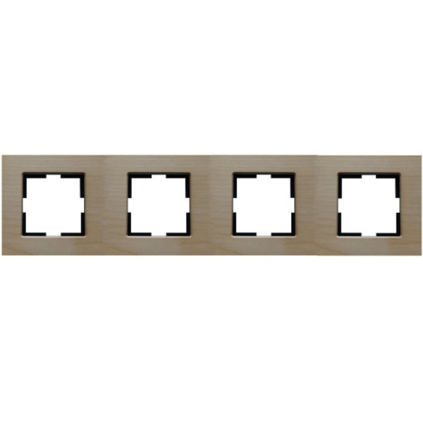 Novella Accessory Wooden - White birch Four Gang Frame image 1