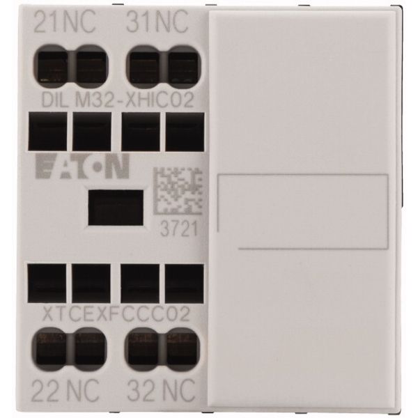 Auxiliary contact module, 2 pole, Ith= 16 A, 2 NC, Front fixing, Spring-loaded terminals, DILM7-10 - DILM38-10 image 2