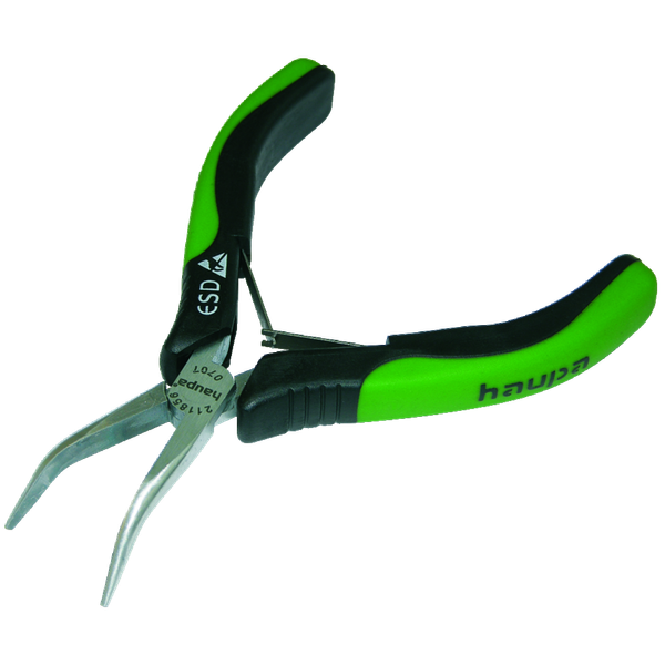 Electronics ESD flat bending pliers 130 mm 45° image 1