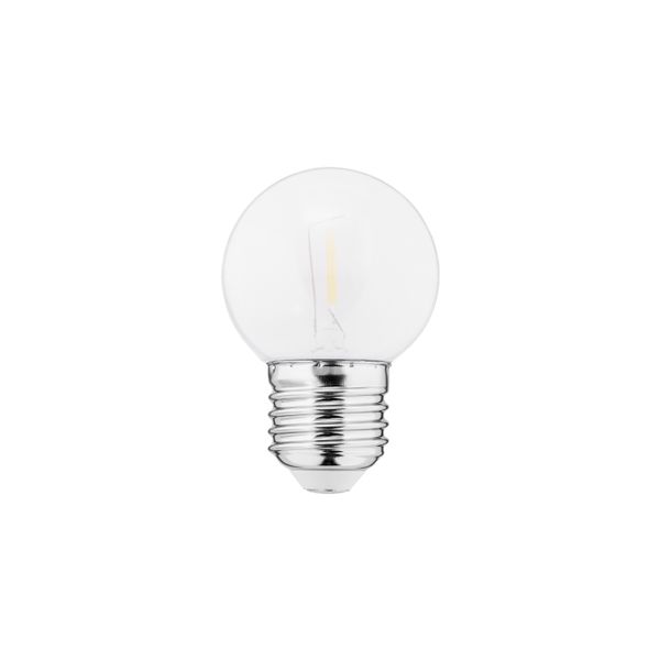 LED Bulb 1W G45 240V 25Lm 2700K PC frosted FILAMENT THORGEON image 1