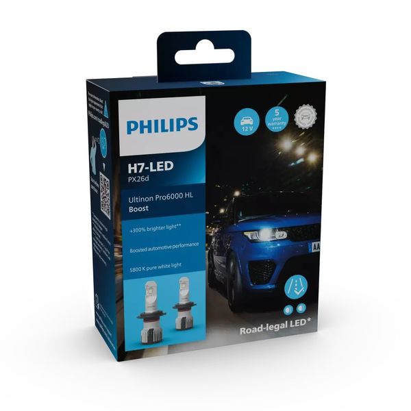 Philips Ultinon Pro6000 H7 BOOST 11972U60BX2 LED 12V image 2