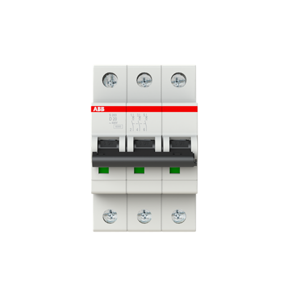 S203-D20 Miniature Circuit Breaker - 3P - D - 20 A image 5