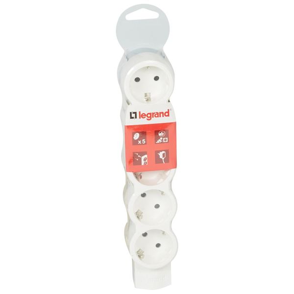 Standard multi-outlet extension - 5x2P+E - without cord image 2