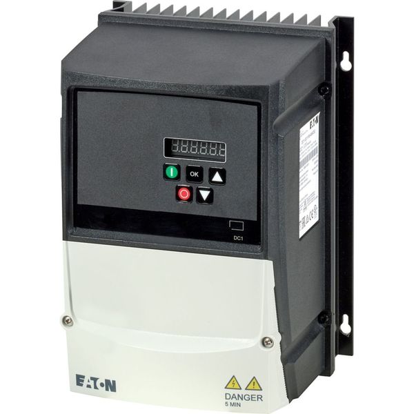 Variable frequency drive, 115 V AC, single-phase, 5.8 A, 1.1 kW, IP66/NEMA 4X, Brake chopper, 7-digital display assembly, Additional PCB protection, U image 19