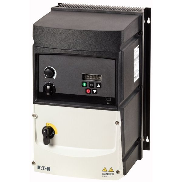 Variable frequency drive, 400 V AC, 3-phase, 30 A, 15 kW, IP66/NEMA 4X, Radio interference suppression filter, Brake chopper, 7-digital display assemb image 3