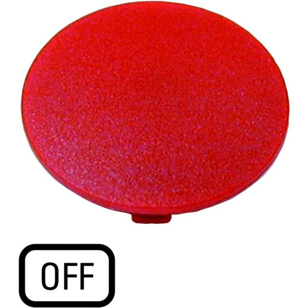 Button plate, mushroom red, OFF image 3