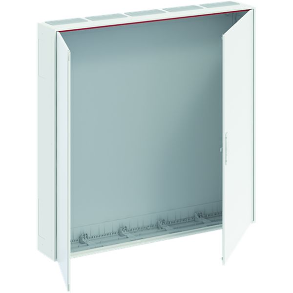 A58 ComfortLine A Wall-mounting cabinet, Surface mounted/recessed mounted/partially recessed mounted, 480 SU, Isolated (Class II), IP44, Field Width: 5, Rows: 8, 1250 mm x 1300 mm x 215 mm image 1