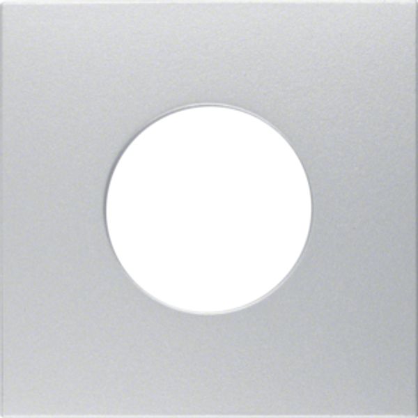Centre plate for push-button/pilot lamp E10, B.7, al., matt, lacq. image 2