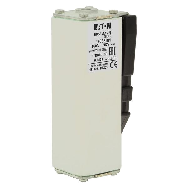 Fuse-link, high speed, 160 A, DC 750 V, compact size 1, gR, IEC, with indicator image 8