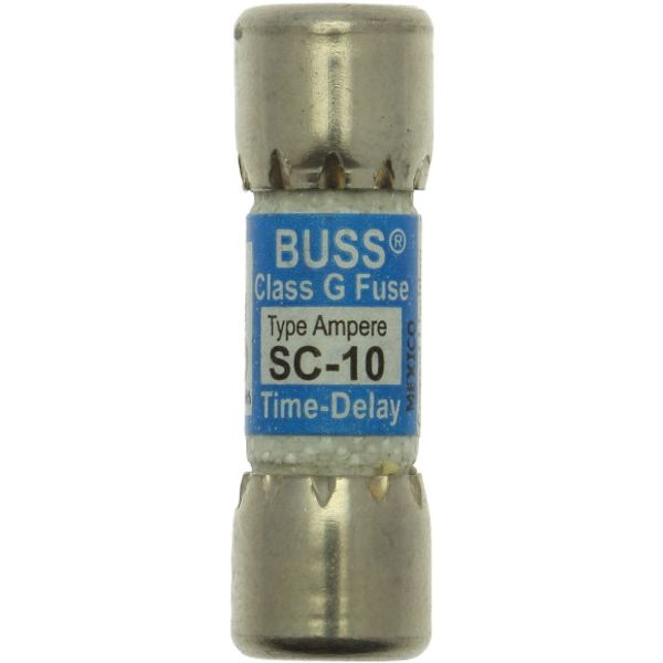 Fuse-link, low voltage, 10 A, AC 600 V, DC 170 V, 33.3 x 10.4 mm, G, UL, CSA, time-delay image 1