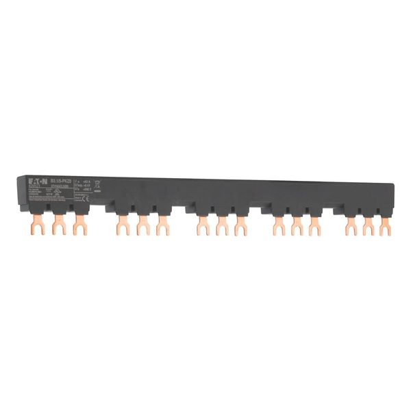 Three-phase busbar link, Circuit-breaker: 5, 261 mm, For PKZM0-... or PKE12, PKE32 without side mounted auxiliary contacts or voltage releases image 11