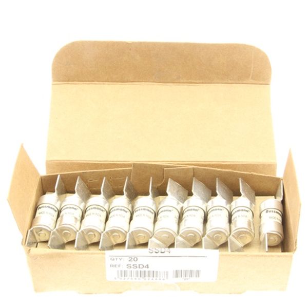 Fuse-link, LV, 4 A, AC 240 V, BS88/E1, 12 x 47 mm, gL/gG, BS image 1