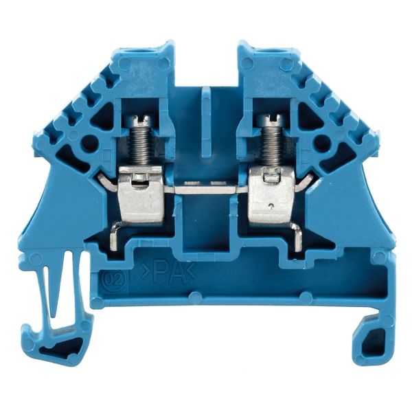 Feed-through terminal block, Screw connection, 4 mm², 500 V, 32 A, Num image 1