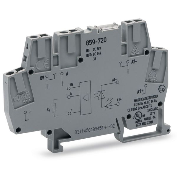 859-720 Optocoupler module; Nominal input voltage: 24 VDC; Output voltage range: 0 … 24 VDC image 2
