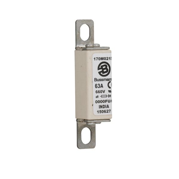 Fuse-link, high speed, 63 A, AC 660 V, size 0000, 18 x 19 x 80 mm, aR, UL image 30