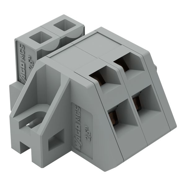 1-conductor female connector, angled CAGE CLAMP® 2.5 mm² gray image 5