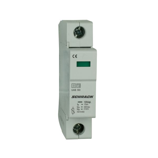 T2/C-Surge arrester complete, 1p, 1x20kA/580V - Series UAS image 1