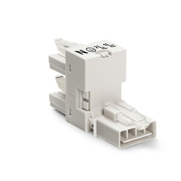 h-distribution connector 4-pole Cod. A white image 1