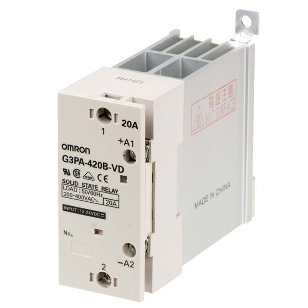 Solid state relay, DIN rail/surface mounting, 1-pole, 20 A, 440 VAC ma image 3