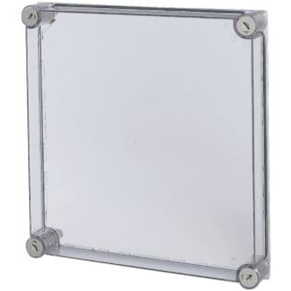 Cap, transparent smoky gray, HxWxD=375x375x50mm, NA model image 2