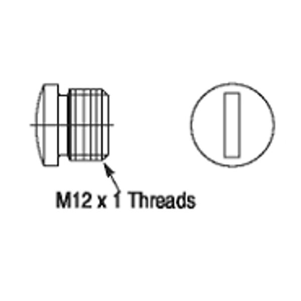 Cap, Sealing, M12, DC Micro, Plastic, External Thread, DeviceNet image 1
