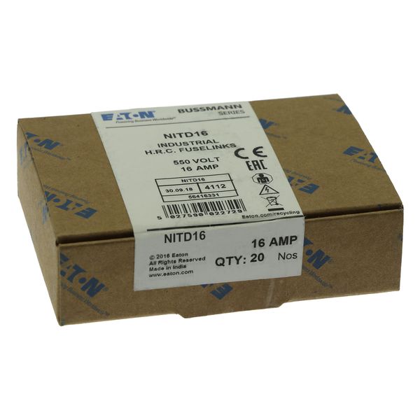 Fuse-link, LV, 16 A, AC 550 V, BS88/A1, 14 x 55 mm, gL/gG, BS image 13