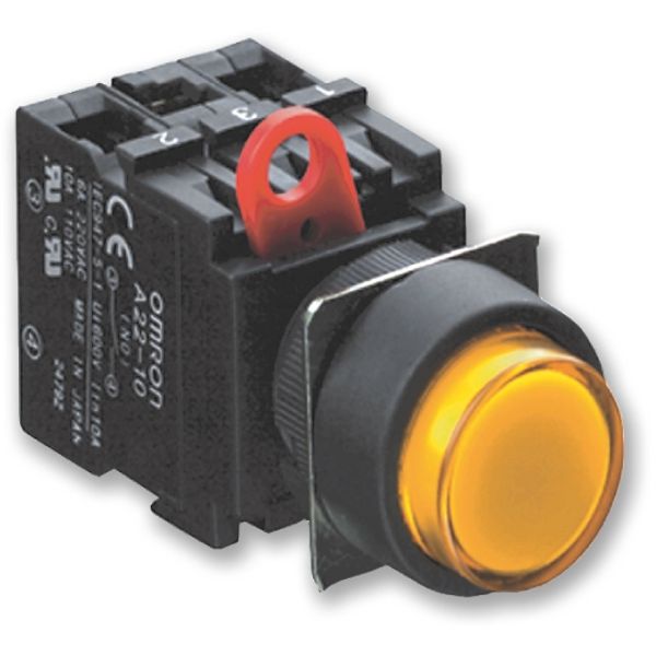 Contact block, lighted model, SPST-NC, alternate, 220 VAC image 5