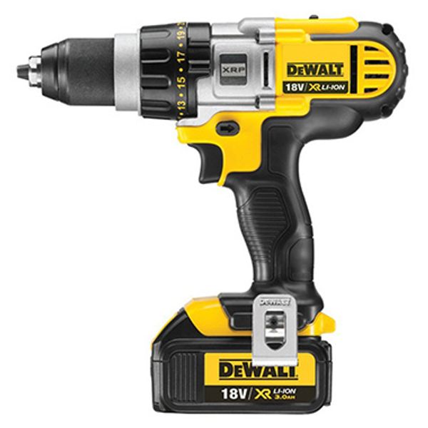 18 V XRP XR-Drill Li-ion. The set includes 2x3.0Ah batteries, charger, suitcase image 1