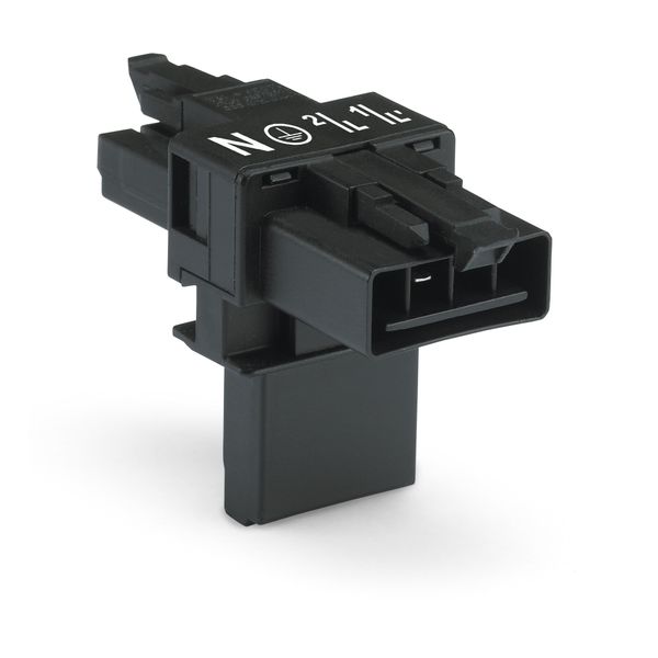 T-distribution connector 4-pole Cod. A black image 1