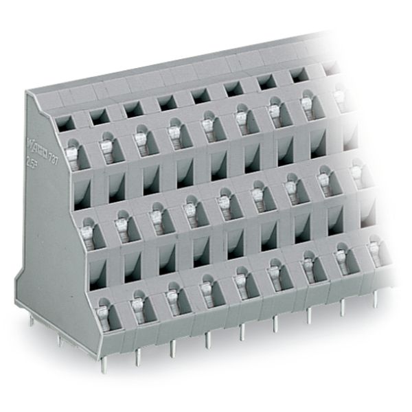 Triple-deck PCB terminal block 2.5 mm² Pin spacing 7.5 mm gray image 6