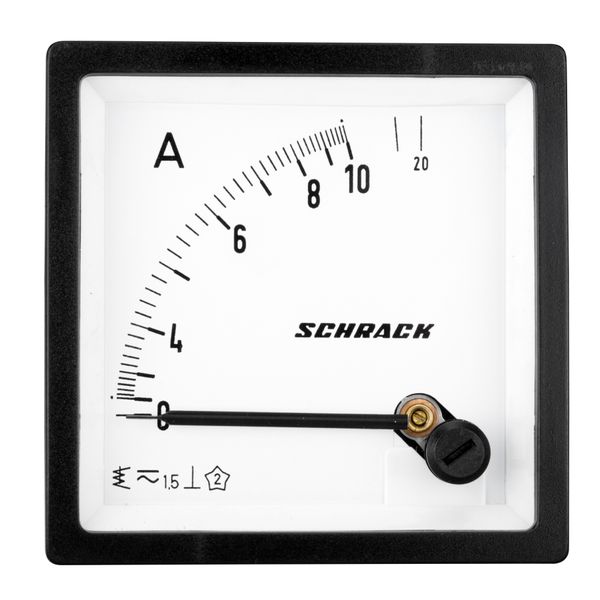 Ammeter, 72x72mm, 10A, AC, Direct measuring image 1