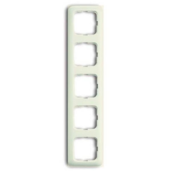 2515-212-507 Cover Frame 5gang(s) white - Busch-Duro 2000 image 1