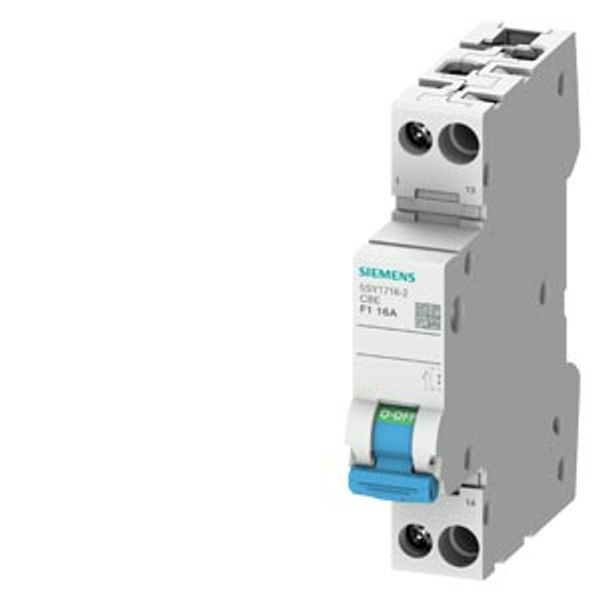 Device circuit breaker 1-pole with ... image 1