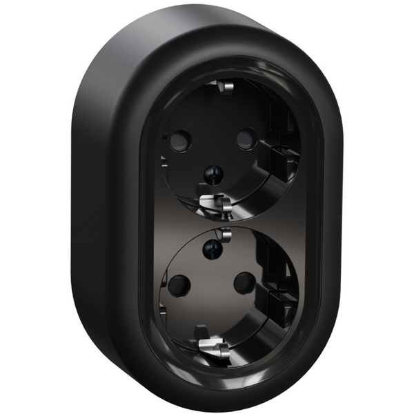 Renova Surf DSO Earth Screwless Socket Black image 1