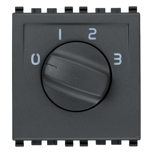 1P 6(3)A rotary switch grey image 1