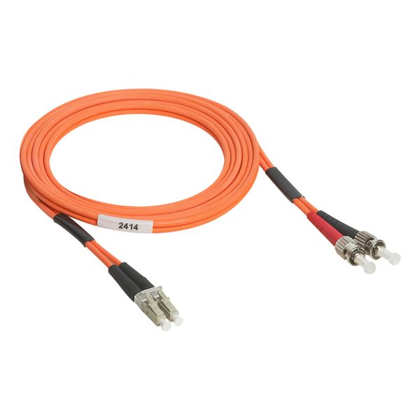 Patch cord fiber optic LC/ST (50/125µm) OM2 2m image 1