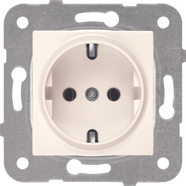 Karre-Meridian Beige Earthed Socket image 1